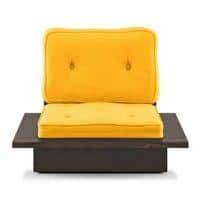 Ankara 1 Seater Wooden Sofa (Matty Yellow)