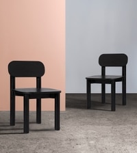 Sita Solid Wood Dining Chair In Black Finish