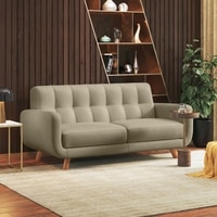 Waverly 2 Seater Leather Sofa in Taupe Mist Colour