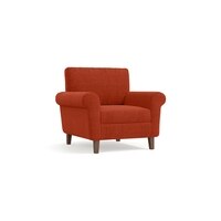 Oxford 1 Seater Fabric Sofa in Lava Colour