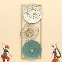W-Lexy Abstract Metal Wall Decor in Multicolor Set of 1