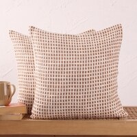 Girnar Set Of 2 Cushion Covers With Brown Colour