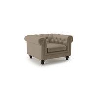 Winchester 1 Seater Leatherette Sofa in Cappuccino Colour