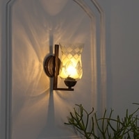 Mysen Glass And Metal Wall Light