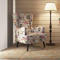 Genoa Wing Chair in  Floral Colour