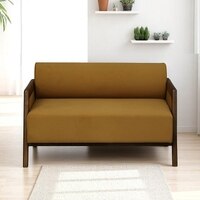 Classic 2 Seater Sofa In Light Brown Colour