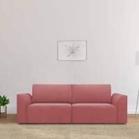 Cacef 3 Seater Pull Out Sofa cum Bed  in Pink Colour