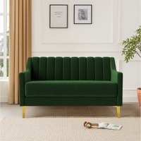 Fame Velvet 2 Seater Sofa in Green Colour