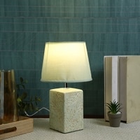 Textured Leaf Table Lamp Green Nature Inspired
