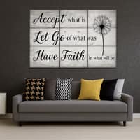 Truss Pcs Black Grey Inspirational Quotes Framed Canvas Canvas Wall Prints Set of 3 Multicolor Matte