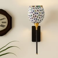 Devansh Metal Electric Wall Light in Black Colour with Multi Shade Count of 1 Light