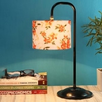 Elise Multi cotton Shade Iron Table Lamp