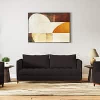 Florence Premium 3 Seater Fabric Sofa in Deep Brown Velvet Colour