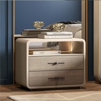 Valeria Bedside Table in Dual Tone Finish