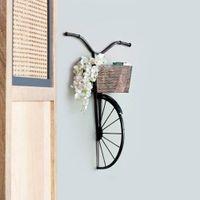 Retro Cycle Wall Decor - With Basket