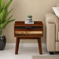 Brew Rectangular Solid Wood Coffee Table In Dual Tone Finish