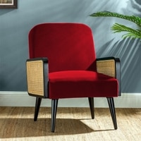 Haden Ratan Accent Chair in Maroon Colour
