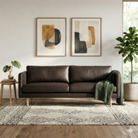 Scandinavian Raptor Three Seater Sofa Natural Wood Finish