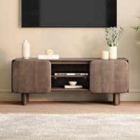 Olen Solid Wood TV Cabinet In Danish Walnut Finish
