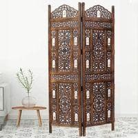 Jacilynn Solid Wood 4 Panel Room Divider