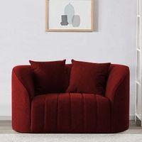 Baiwang Fabric Sofa (Maroon)