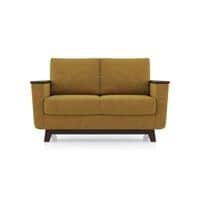 Corby Essential 2 Seater Fabric Sofa In Ochre