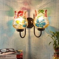 Oscar Multicolour Glass Wall Light