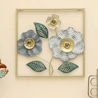 W-Yamini Abstract Metal Wall Decor in Multicolor Set of 1