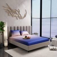 Stoa Paris 300TC UltrSatin Super King Bedsheet Set Satin Super Taupe Sapphire