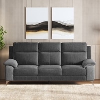 Emila 3 seater fabric sofa in Grey Colour