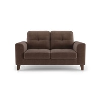 Verona Essential 2 Seater Fabric Sofa in Daschund Brown Colour