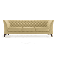 Weston 3 Seater Half Leather Sofa in Cream Colour