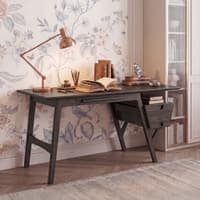 Arden Solid Wood Study table in Dark Chestnut Finish