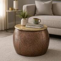 Midnight Metal Coffee Table in Copper Finish