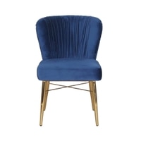Abigail Metal Dining Chair in Honey Finish