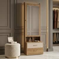Grace Engineered Wood Dressing Table in Sebastain Oak