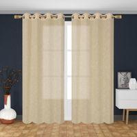 linen net Pack Of 2 Sheer Long Door Curtains