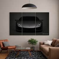 Truss Black Pieces Lamborghini Huracan Canvas Wall Canvas Wall Prints Set of 3 Multicolor Matte