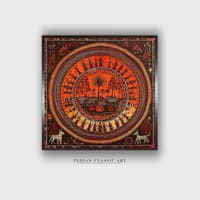 Warli Canvas Wall Prints Canvas Wall Prints Set of 1 Multicolor Matte
