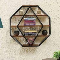 WOODENMOOD Hexa Wall Rack