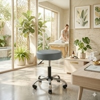 Zen Solid Wood Bar Stool (Olive Leatherette Colour)