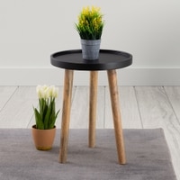 Metalsmith Solid Wood Side Table in Natural Finish