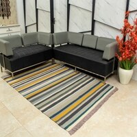 StripV Dhurrie 5 X 7