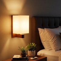 Eliante Modern Wall Lights Mild Steel & 0.6 Kg Material Antique Gold & White Finish