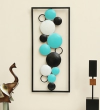 Mararai Abstract Metal Wall Decor in Multicolor Set of 1