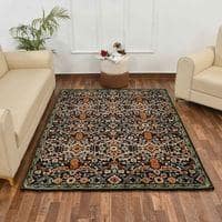 Multicolor Traditional Machine Made Polyester 5 X 7 Feet Carpet