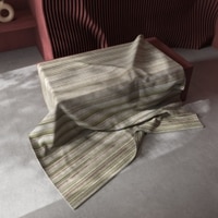 Jaipur Rugs Soft Striped Wool Viscose Handloom Rug Green 6x9 ft