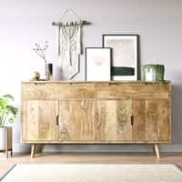 Atlantis Solid Wood Sideboard in Mango Natural Finish