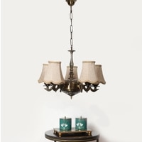 Devansh Gold Wall Mounted Lamp With Beige Jute Shade