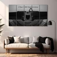 The Castle Decor Motivational Wall Painting Wooden Framed 27x48 Inch (Style 1)